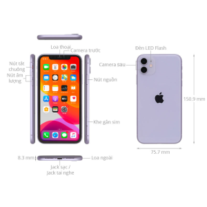 Alternative view of iPhone 11 Chính Hãng (Zin - Mới 99%)