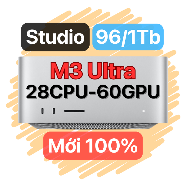 Mac Studio M3 Ultra 96/1Tb Chính Hãng (Mới 100%)