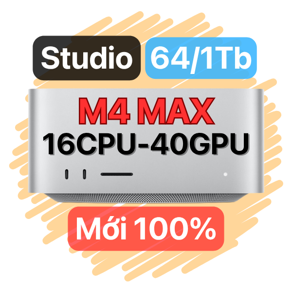 Mac Studio M4 Max 64/1Tb Chính Hãng (Mới 100%)